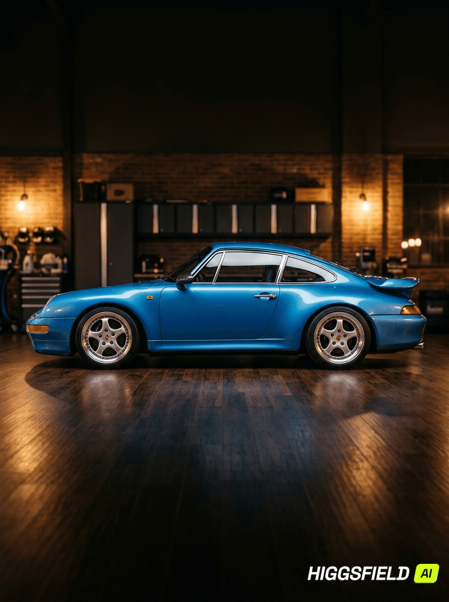Porsche 993 Turbo — niebieski, renowacja youngtimera